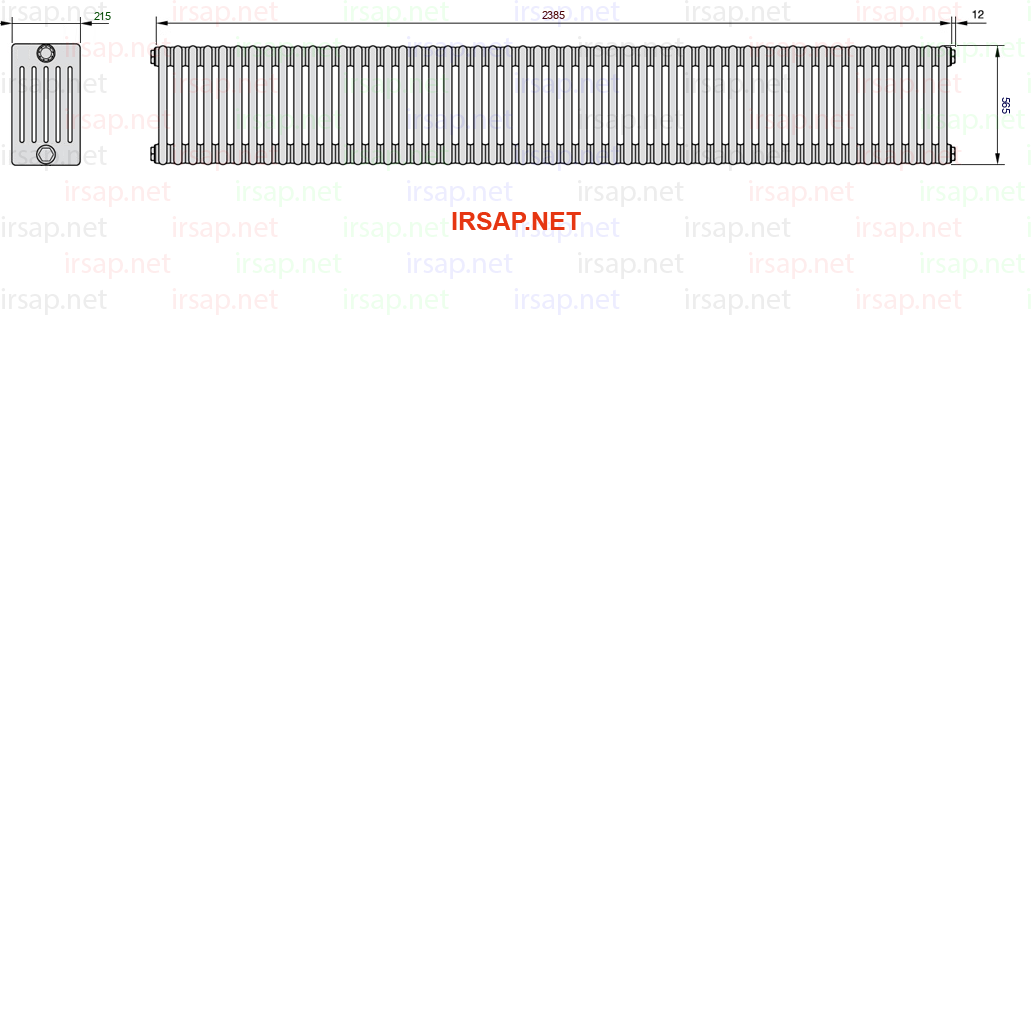 Радиатор IRSAP Tesi 60565/53 T23 CL 01